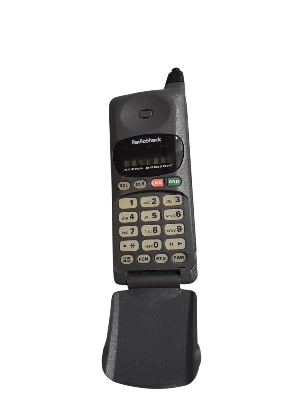 Vintage RadioShack CT-502 Cellular Flip Phone w/ Leather Case – Untested / Prop